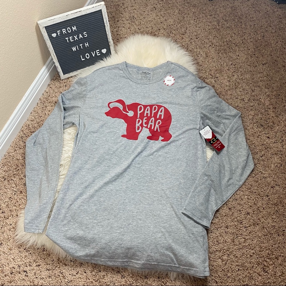 🎄NWT Papa Bear Men’s Long Sleeve Sleepwear Sz Medium